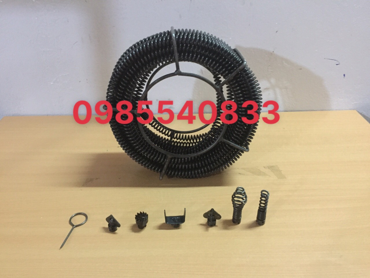 Dây thông tắc dùng tay quay dài 15M ( 15M + 6 đầu thông + tay quay....)