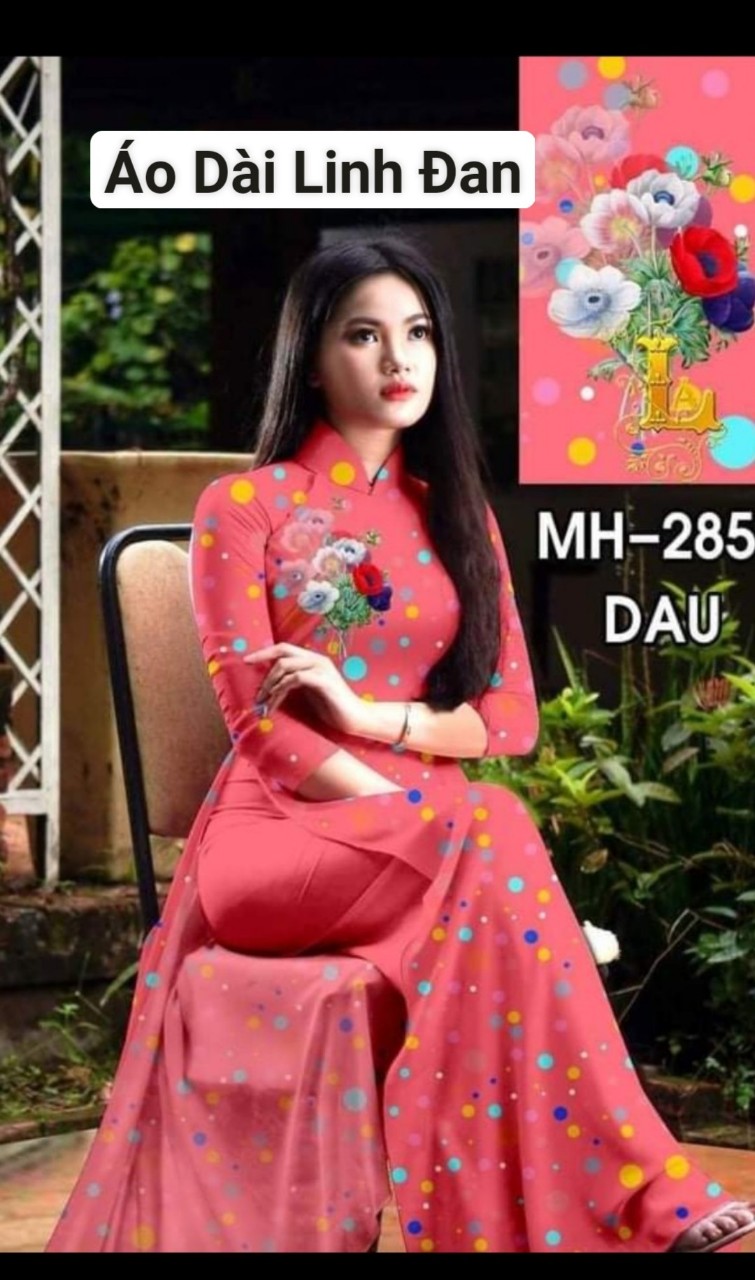 Áo dài in 3D vải lụa nhật rẻ và đẹp - Áo Dài Linh Đan