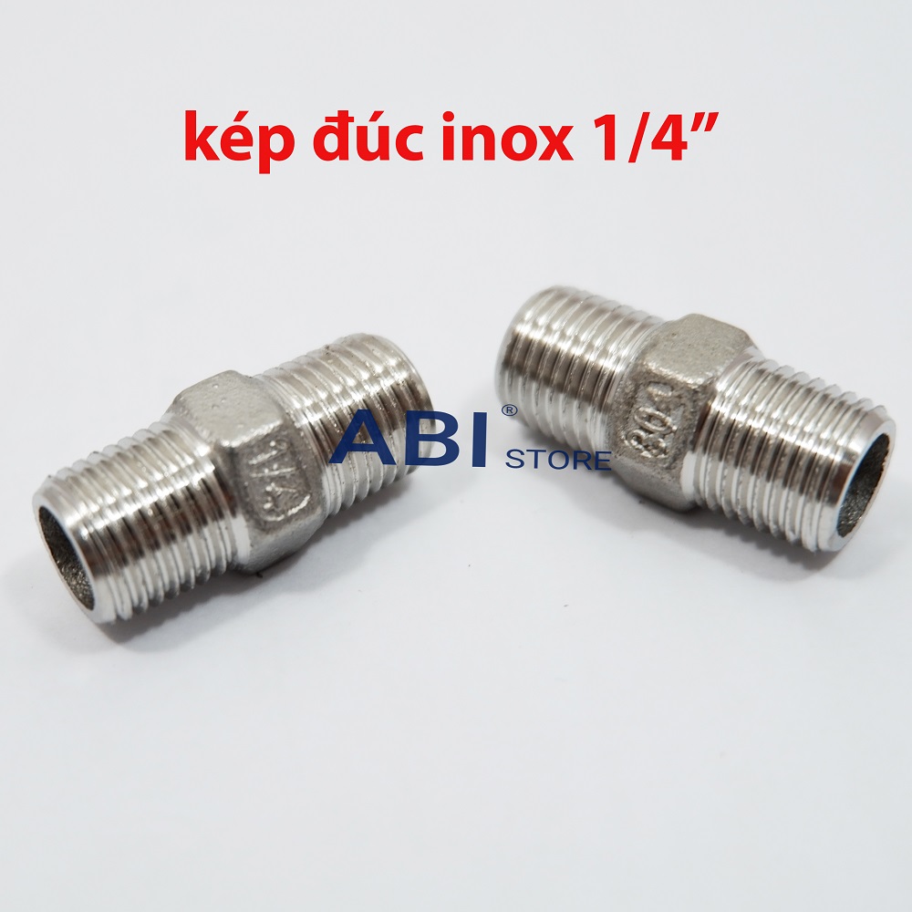 KÉP 1/4 (13) INOX ĐÚC SẦN CHỐNG ĂN MÒN KHỚP NỐI REN 13 KÉP NỐI ỐNG