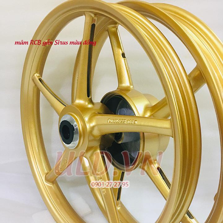 [HCM]mâm RCB zin gắn xe Sirus màu vàng đồng