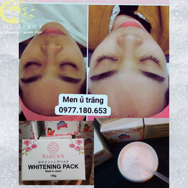 Mặt nạ ủ trắng hoa anh đào Sakura  (MUA 5 TẶNG 1)