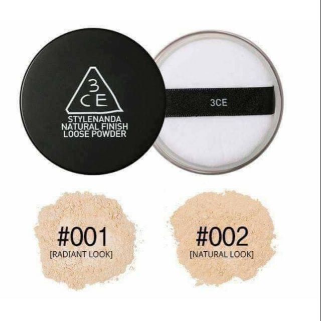 Phấn phủ dạng bột 3CE Natural Finish Loose Powder