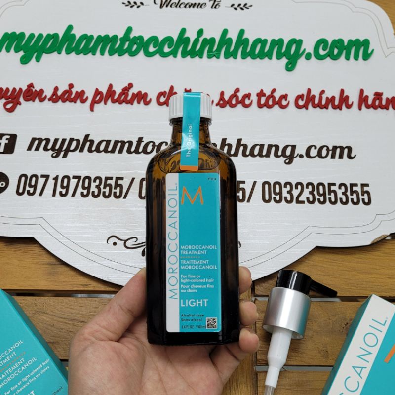 DẦU DƯỠNG TÓC MOROC TREATMENT LIGHT cho tóc mỏng hoặc sáng màu 100ML - 200ML