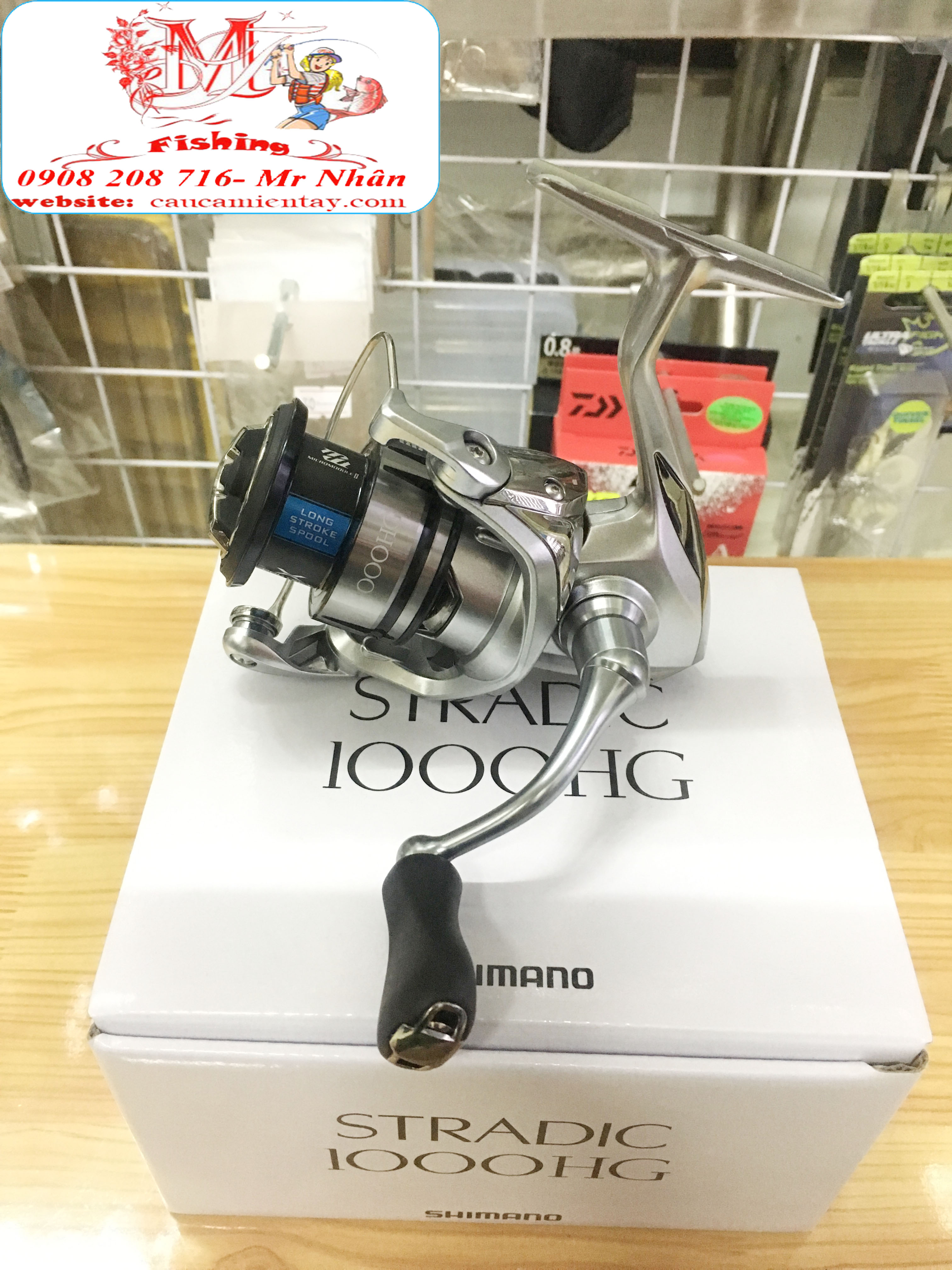 [HCM]Máy Câu Đứng Shimano Stradic 1000HG FL