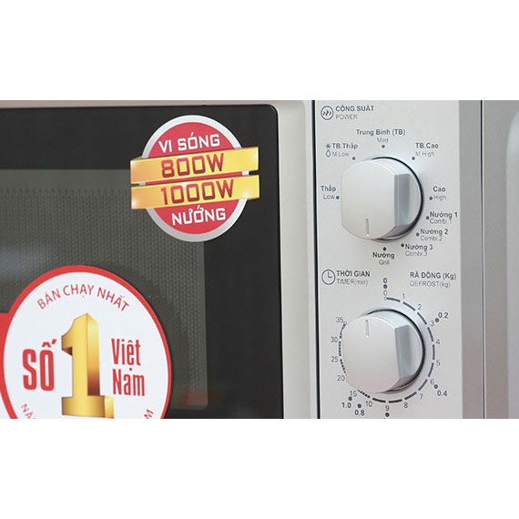 LÒ VI SÓNG SHARP R-G226VNS - 20 LÍT - CÓ NƯỚNG