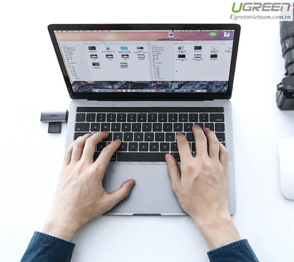 Đầu đọc thẻ nhớ SD/TF USB Type - C Ugreen 50704