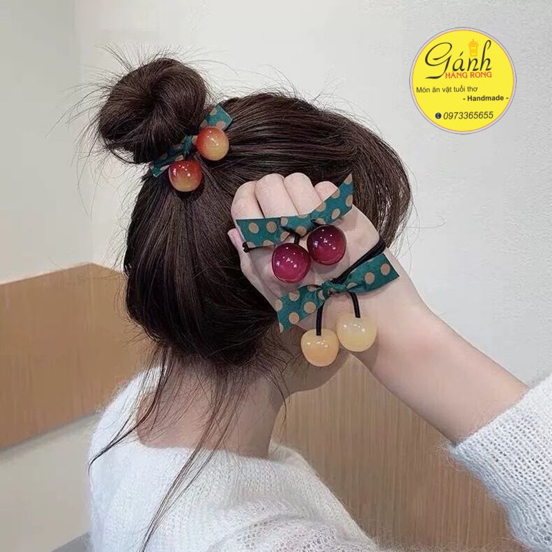 [HCM]Cột tóc quả cherry siêu CUTE