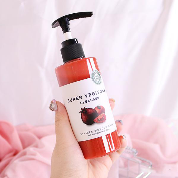 Sữa rửa mặt rau củ Đỏ Super Vegitoks Cleanser thải độc 300ml Duduhouse