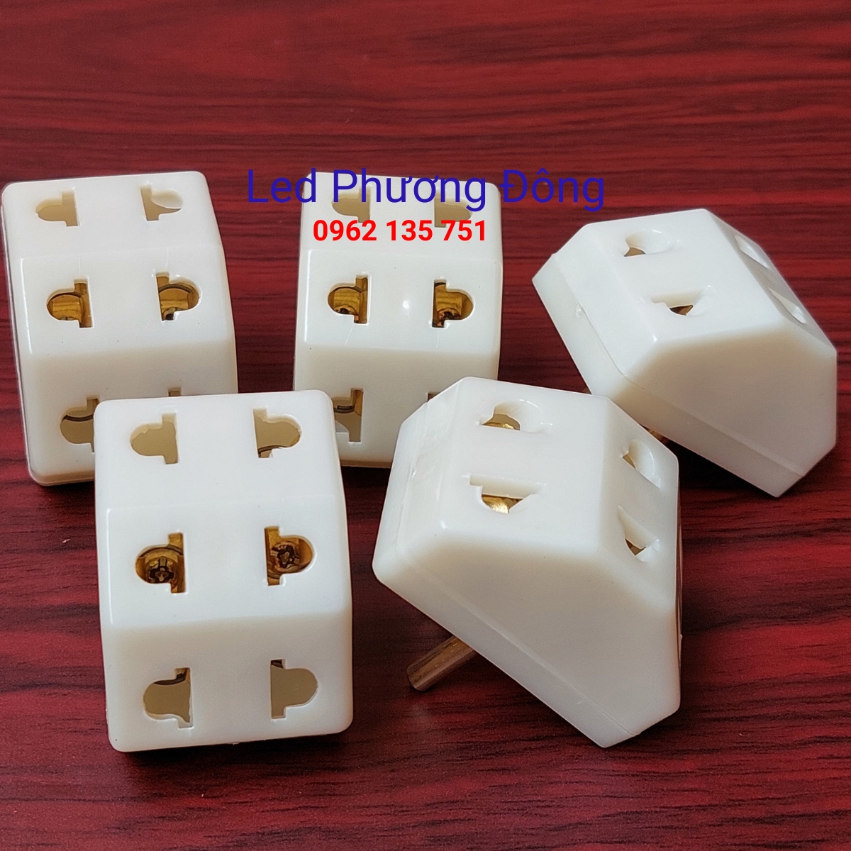 Combo 5 phích cắm chia 3 ổ cắm 3000W