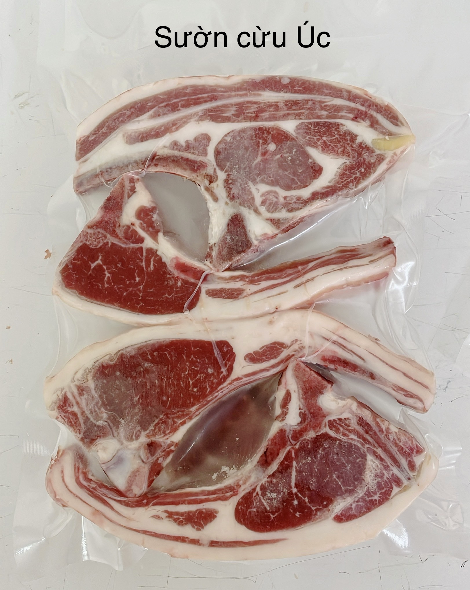 [CHỈ GIAO HỎA TỐC HCM] - SƯỜN CỪU ÚC CẮT MIẾNG - TÚI 1KG