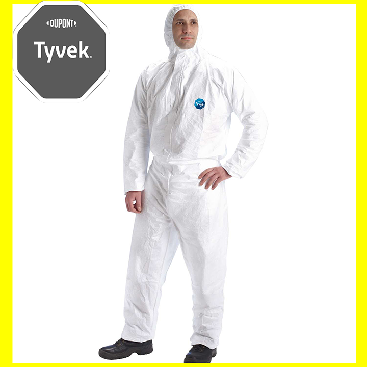 Tyvek DUPONT 400 Or 1422A Kit, Anti-Bacteria, Virus, Antistatic Clothing, Chemical Resistant, Dustproof, Paint Spray, Pesticide Available Size M, L, S