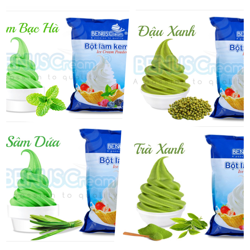 Bột làm kem nhiều vị