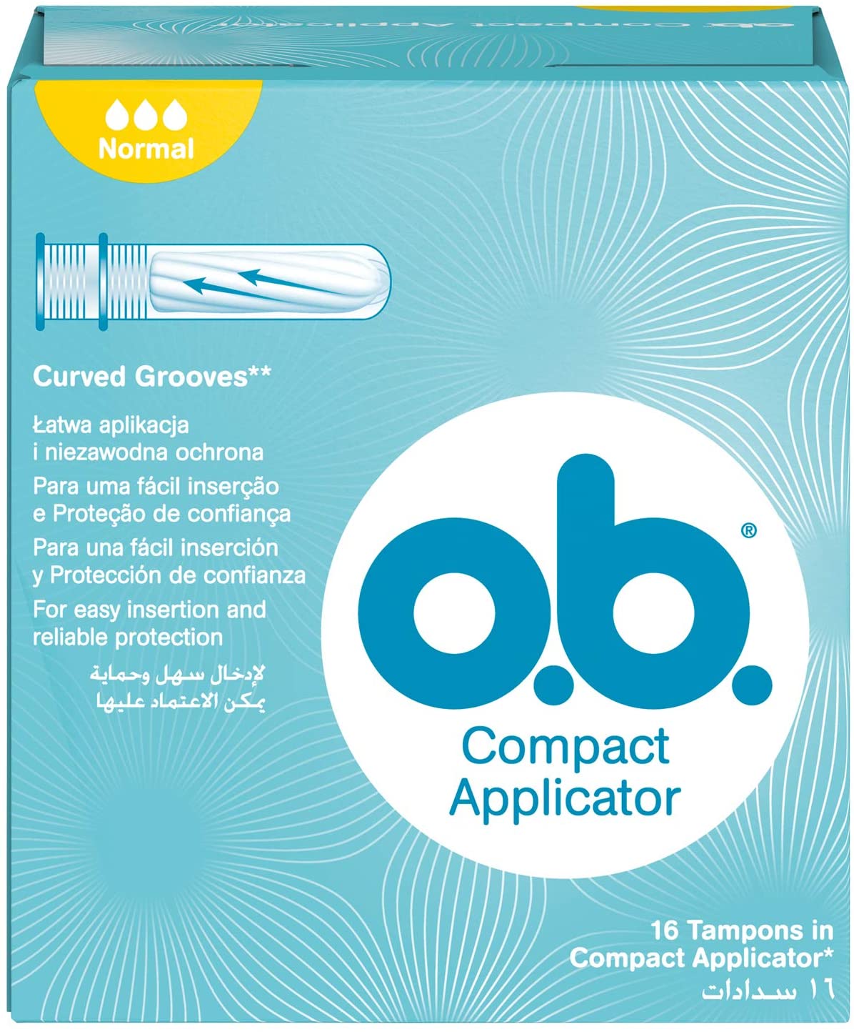 Tampon ob nội địa Đức size normal 16st có ống đẩy ( compact applicator)