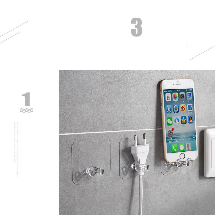 Móc treo phích cắm điện , treo đồ 2 chân