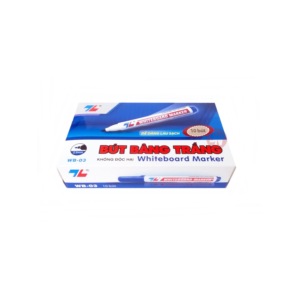 Hộp 10 Bút lông bảng Thiên Long WB-03