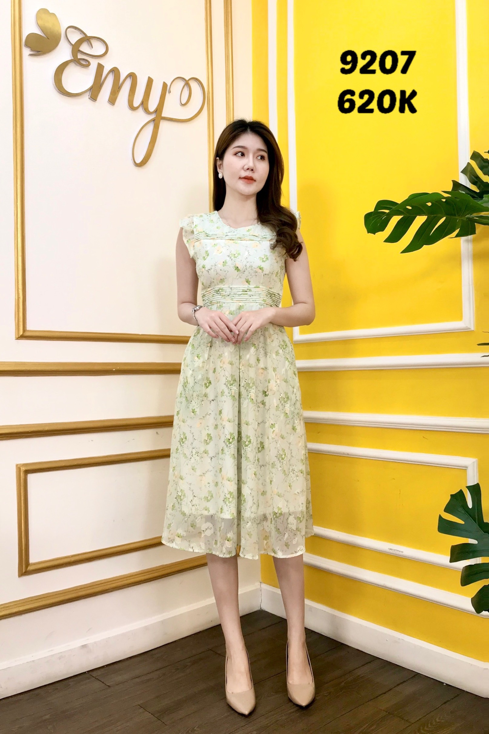 Đầm EMY EM9207 Xoè Tay Bèo