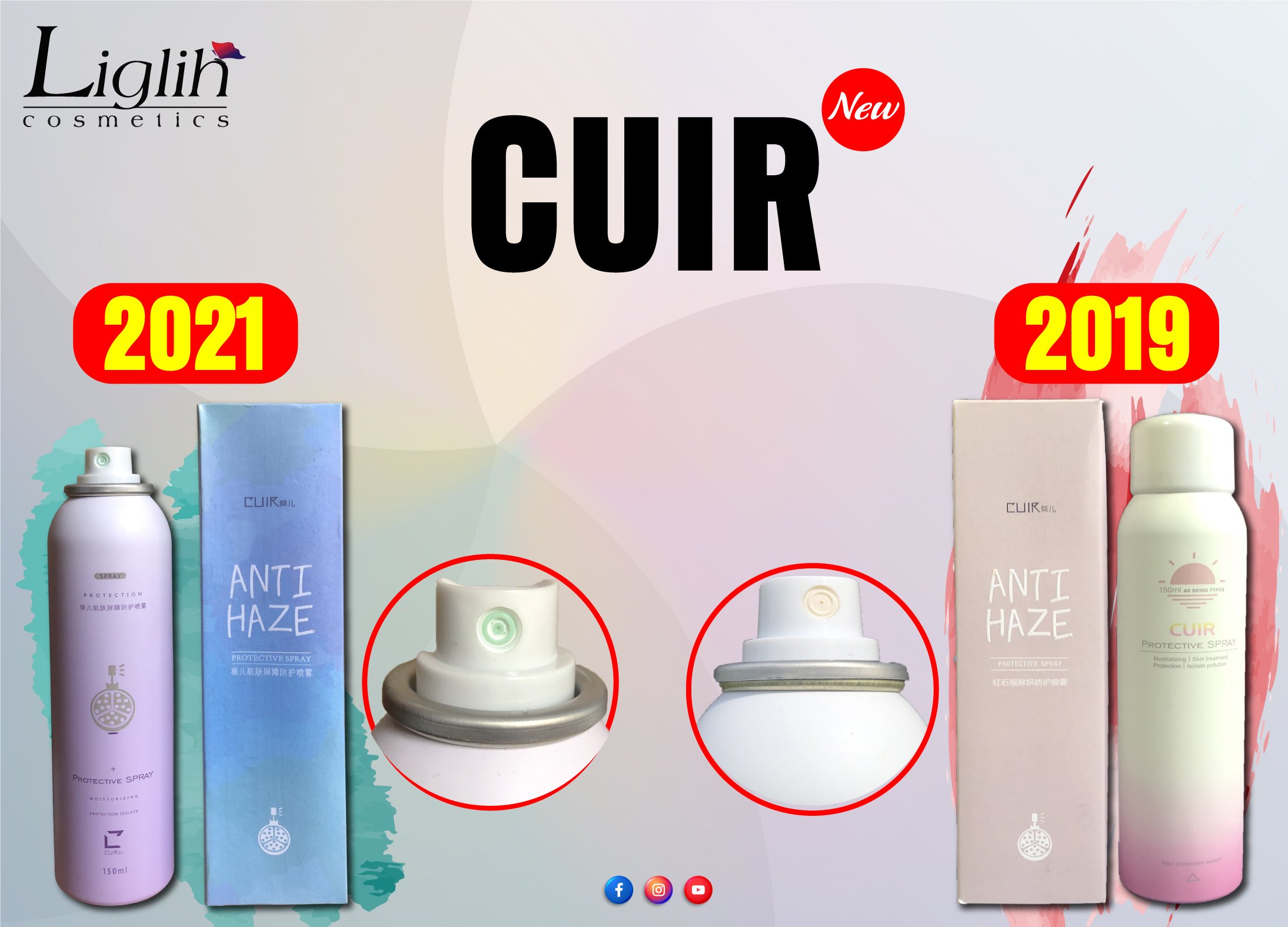 Xịt chống nắng Cuir làm trắng da bình 150ml
