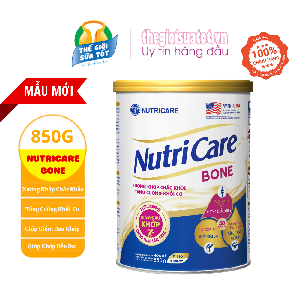 Sữa nutricare bone - 900g - bổ sung canxi - giúp xương chắc khỏe