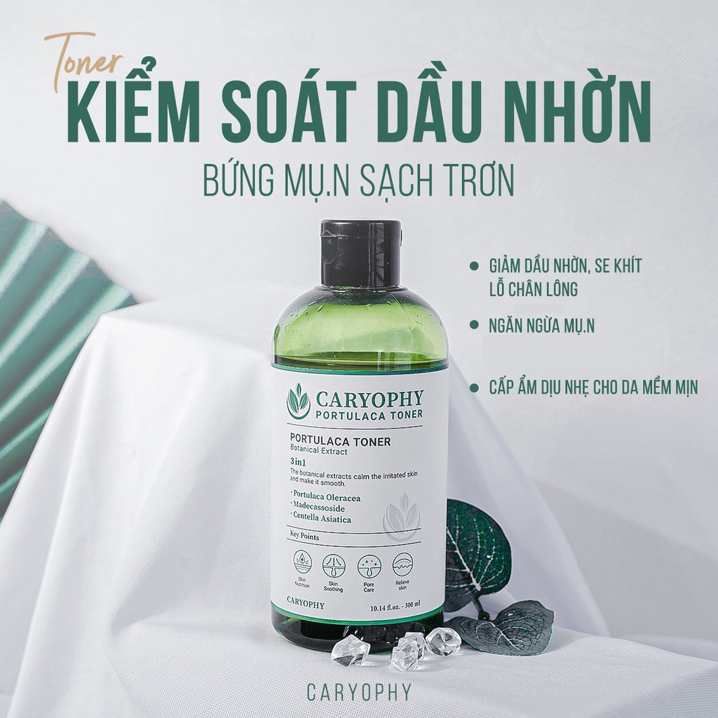 Nước Cân Bằng CARYOPHY Portulaca Tone Làm Dịu Da 300ml