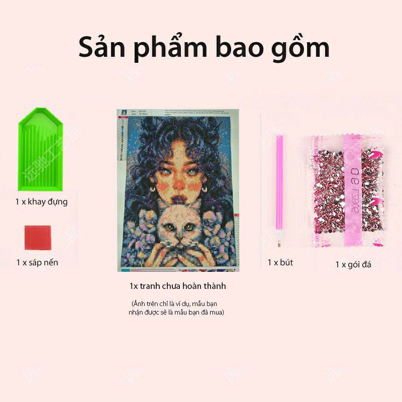 Tranh đính đá chân dung BTS (có nhận đính hộ)