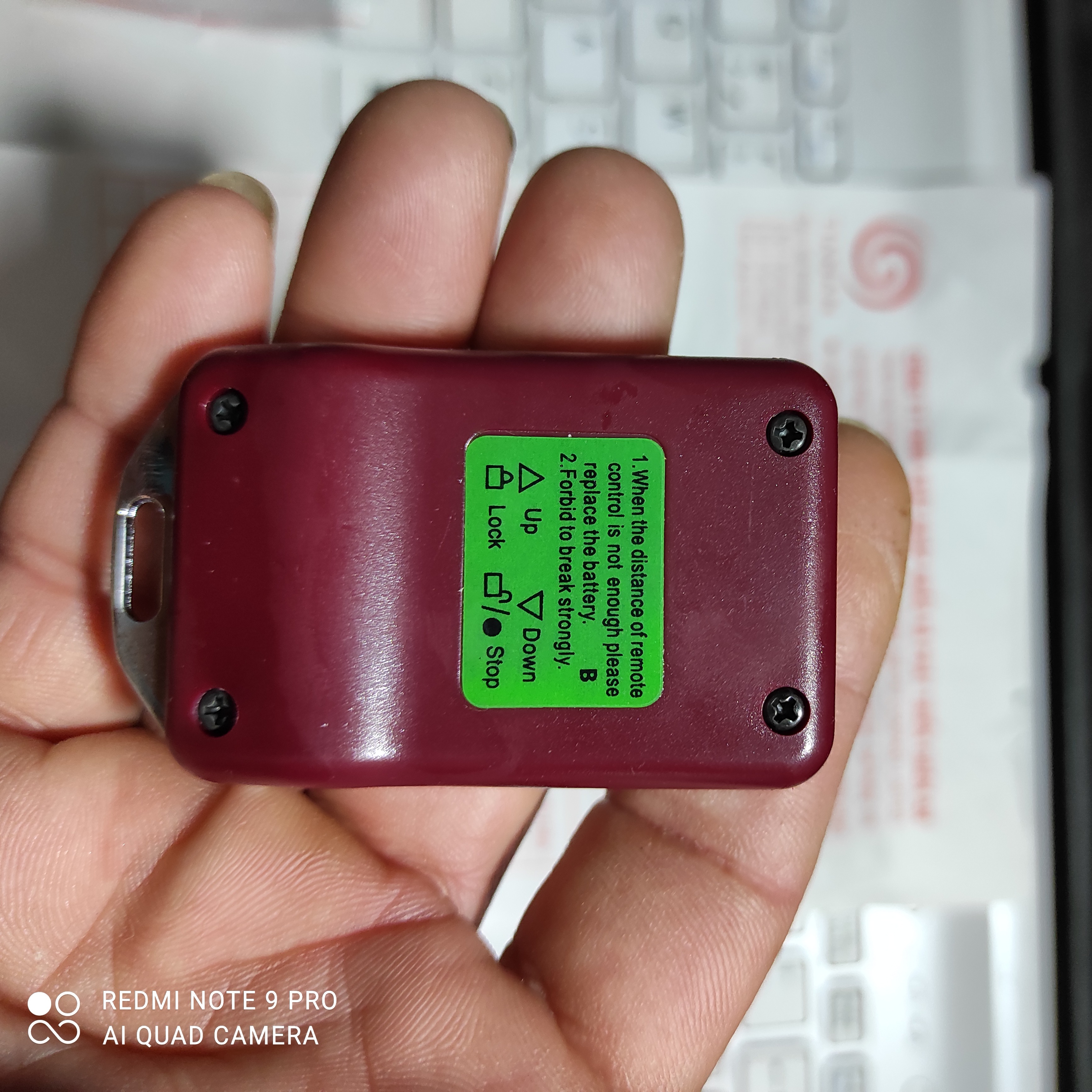 Remote cửa cuốn mã gạt 433 mhz chất lượng cao