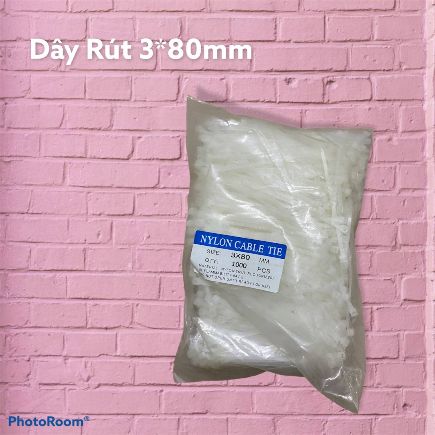 Dây rút nhựa 3*80mm