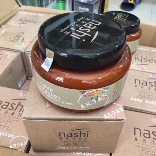 Dầu hấp Nashi Argan phục hồi tóc 500ml-250ml
