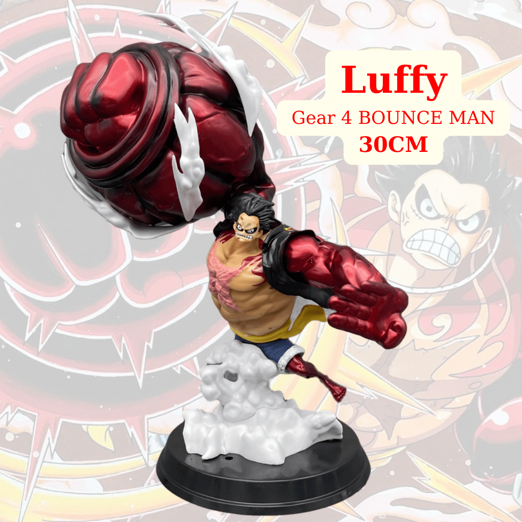 Nếu là fan của Luffy thì chắc chắn bạn không thể bỏ qua mô hình Luffy Gear 4 BOUNCE MAN đầy nghị lực này. Chiếc đầu khác thường, thân hình cường tráng và khả năng quảng đại vượt trội - tất cả đều được tái hiện đầy chân thật, sẵn sàng cho những trận chiến lịch sử.