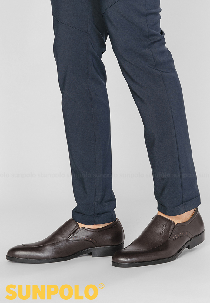 Men leather formal shoes (black, brown)