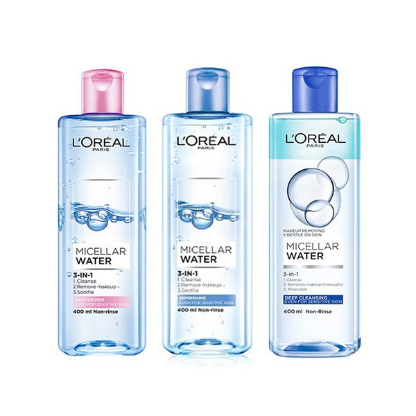 [HCM]Nước Tẩy Trang LOreal Paris 3-In-1 Micellar Water 400Ml