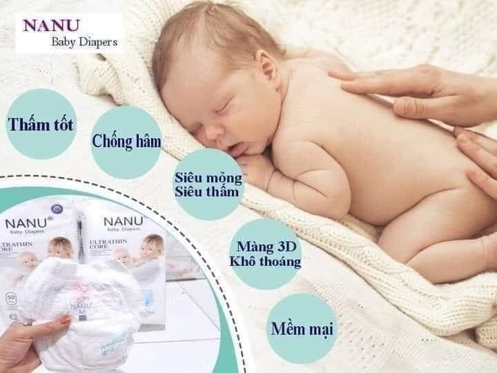 Bỉm dán size M Nanu 50 miếng KobiNanu