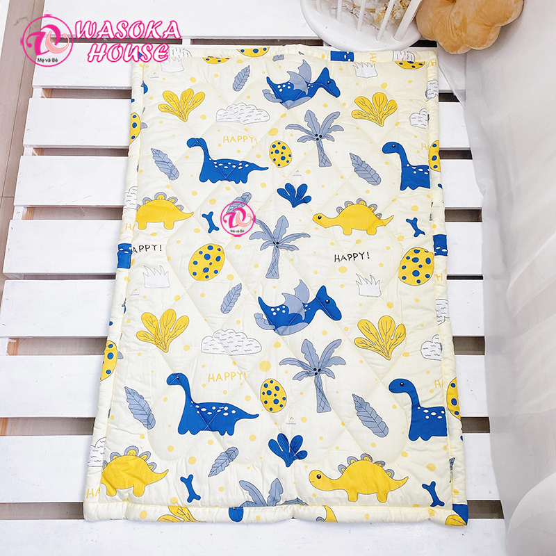Nệm cho bé đi học 80x120cm, nệm mềm mát vải Thắng Lợi cao cấp, họa tiết hoạt hình dễ thương cho bé