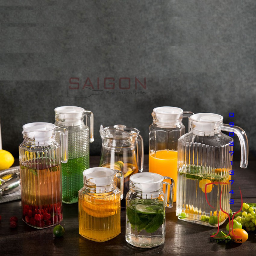 Bình Thủy Tinh 1300ml | Thủy Tinh Cao Cấp