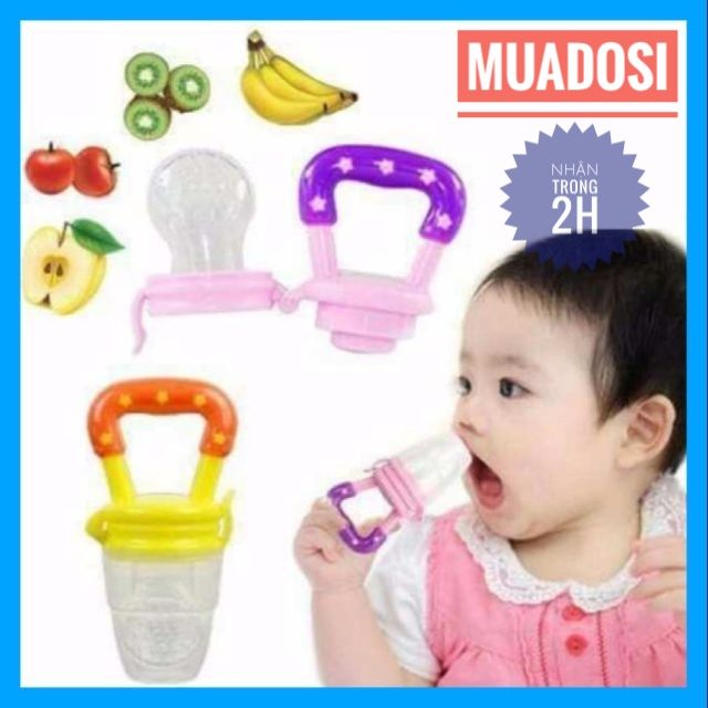 Túi nhai ăn dặm tập ăn trái cây cho bé yêu