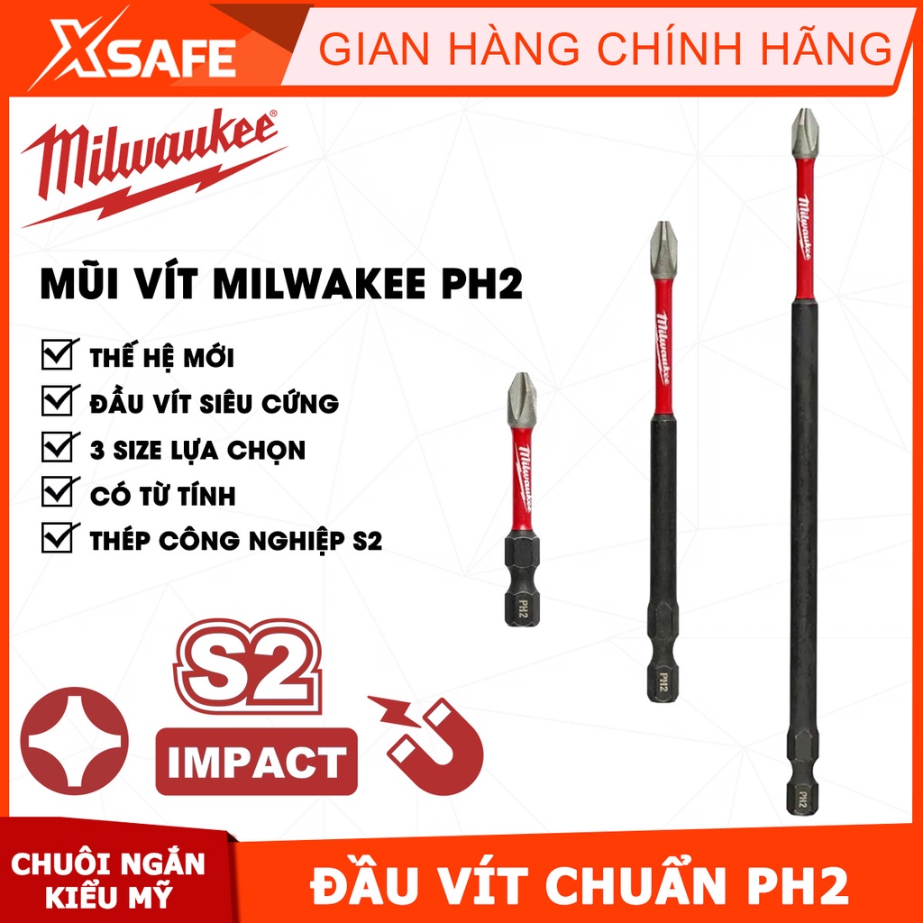 Fancyqube PH2 Phillips shock duty 5-15cm heavy duty screwdriver bits 50 times extra high strength
