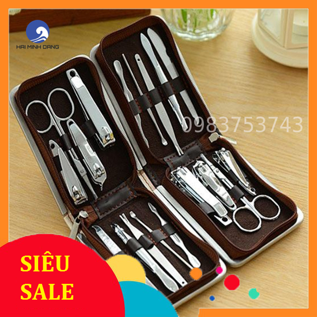 Bộ Cắt Bấm Móng Tay 9 Món Inox Full Box