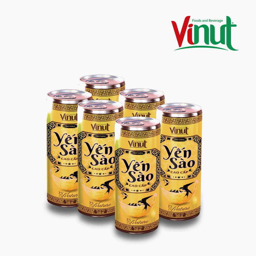 [LỐC 6 LON] Nước Yến Cao Cấp Vinut 250ml