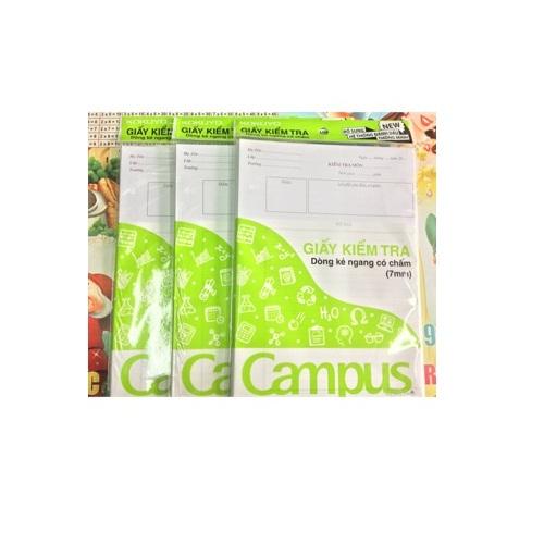 Giấy kiểm tra kẻ ngang có chấm Campus
