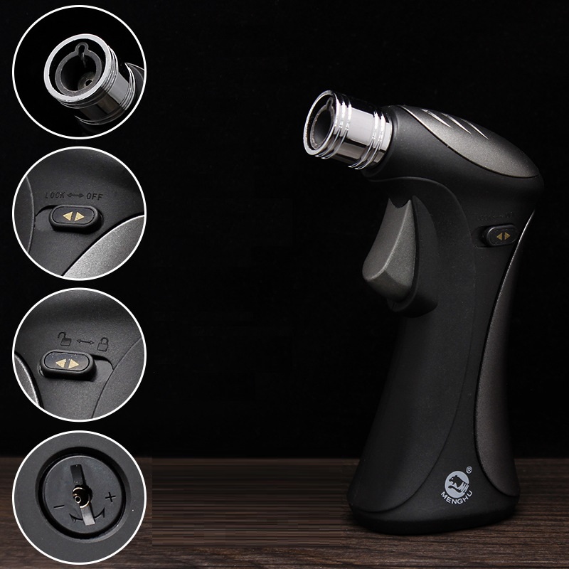 Bật Lửa Gas POCKET TORCH MF265 Lửa Khò 1 Tia Đầu Khò Kim Loại (Nhiều Màu)