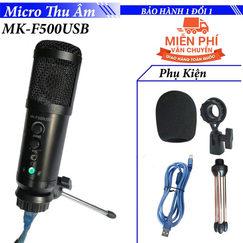 Micro karaoke không cần cài đặt f500usb sử dụng cổng usb 2.0 - microphone plug and play