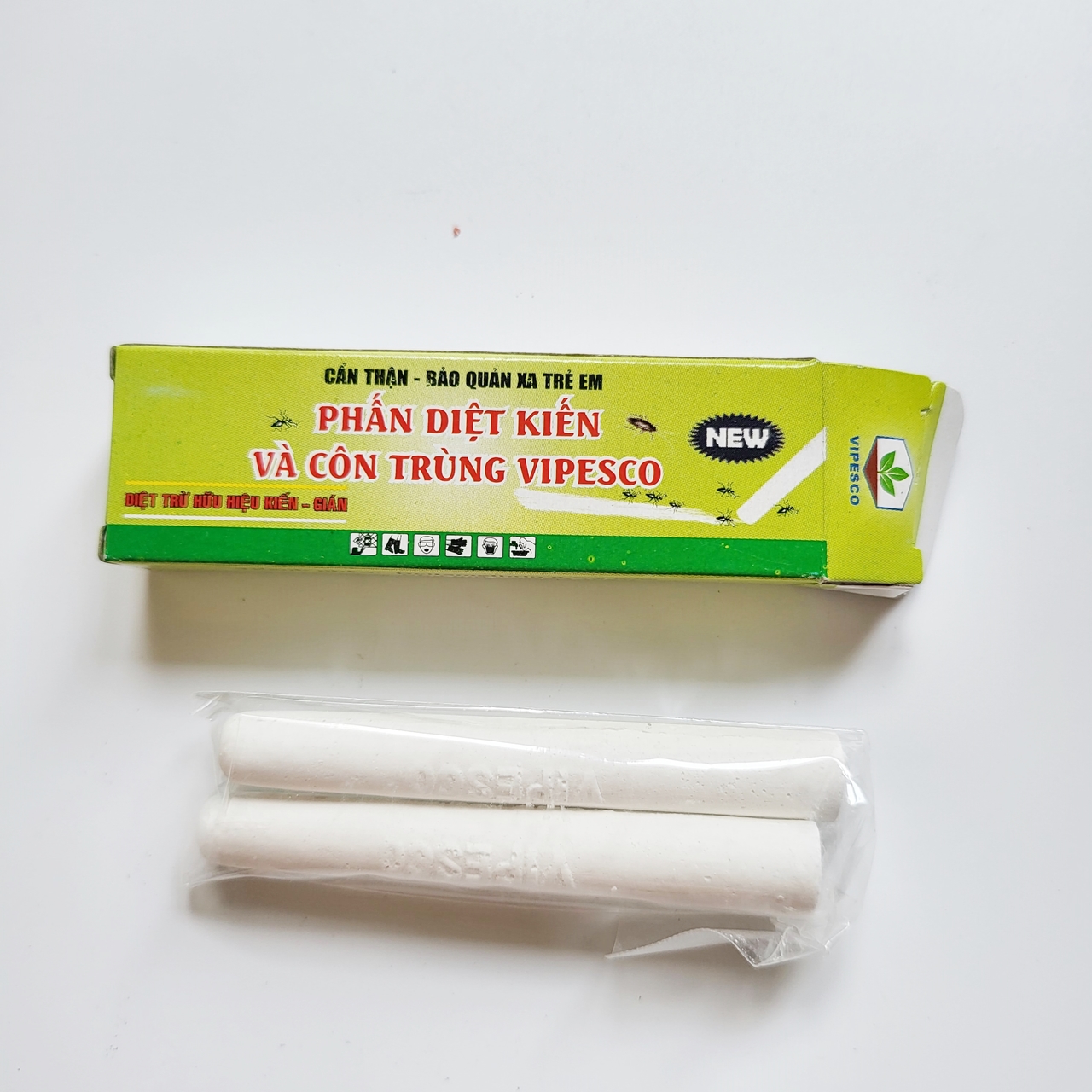 Phấn Viên Diệt Kiến Gián Côn Trùng Vipesco (Hộp 2 Viên)