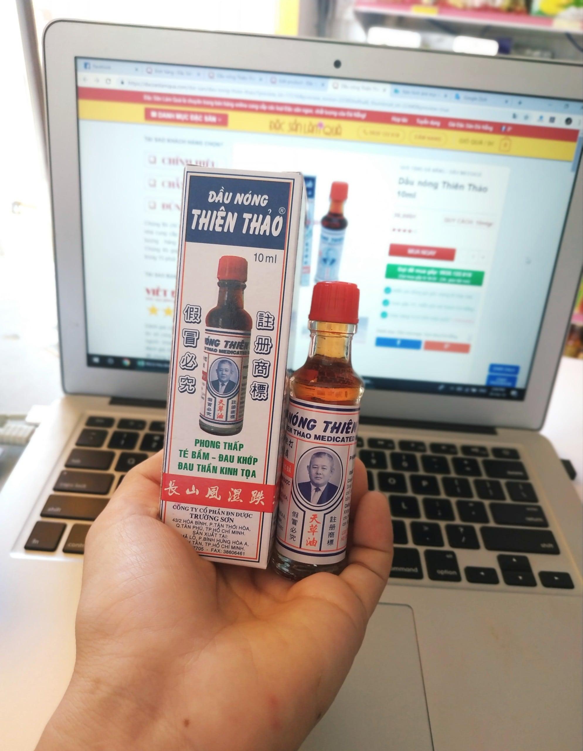 Combo 05 chai Dầu nóng Thiên Thảo (10ml/chai)