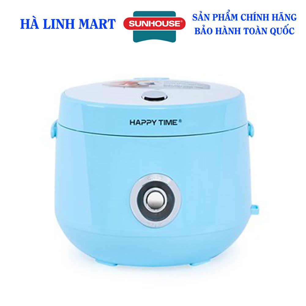 Nồi cơm điện Sunhouse Happy Time 1.2L HTD8522G - Nồi cơm điện nhỏ - Nồi cơm 1.2 lít - Nồi cơm điện cỡ nhỏ - Bảo hành 12 tháng