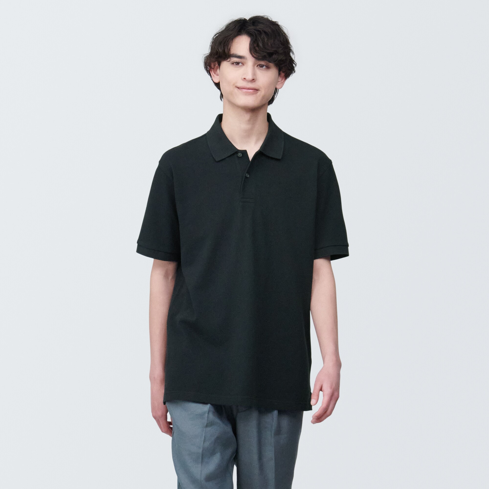 Áo Polo Vải Pique Washed MUJI