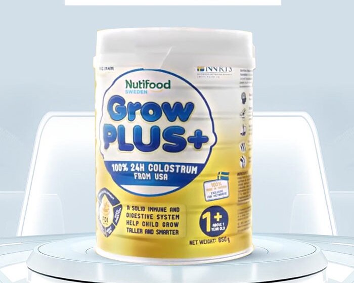 Sữa bột Nuti Growplus vàng sữa non 0+/1+ 800g