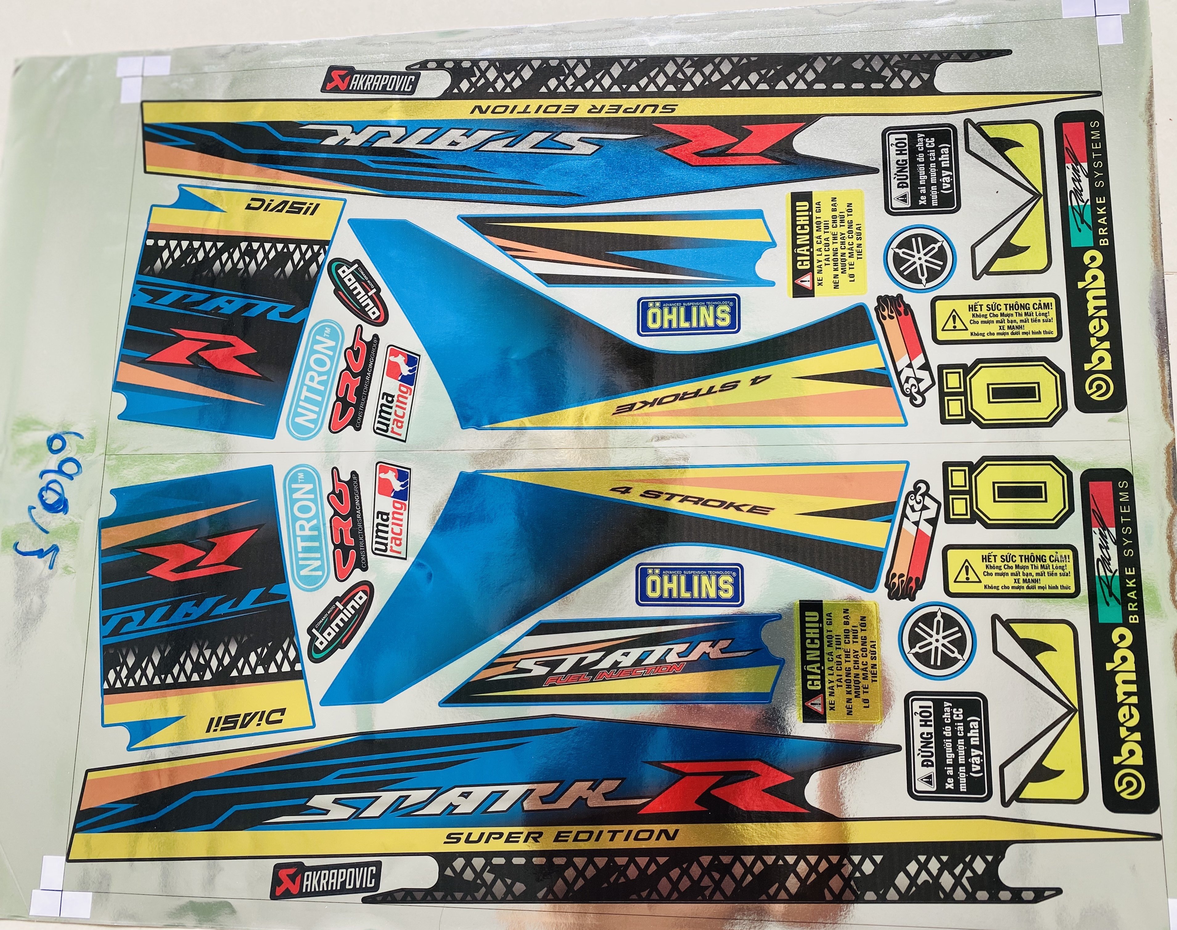 Tem rời sirius spark new crom