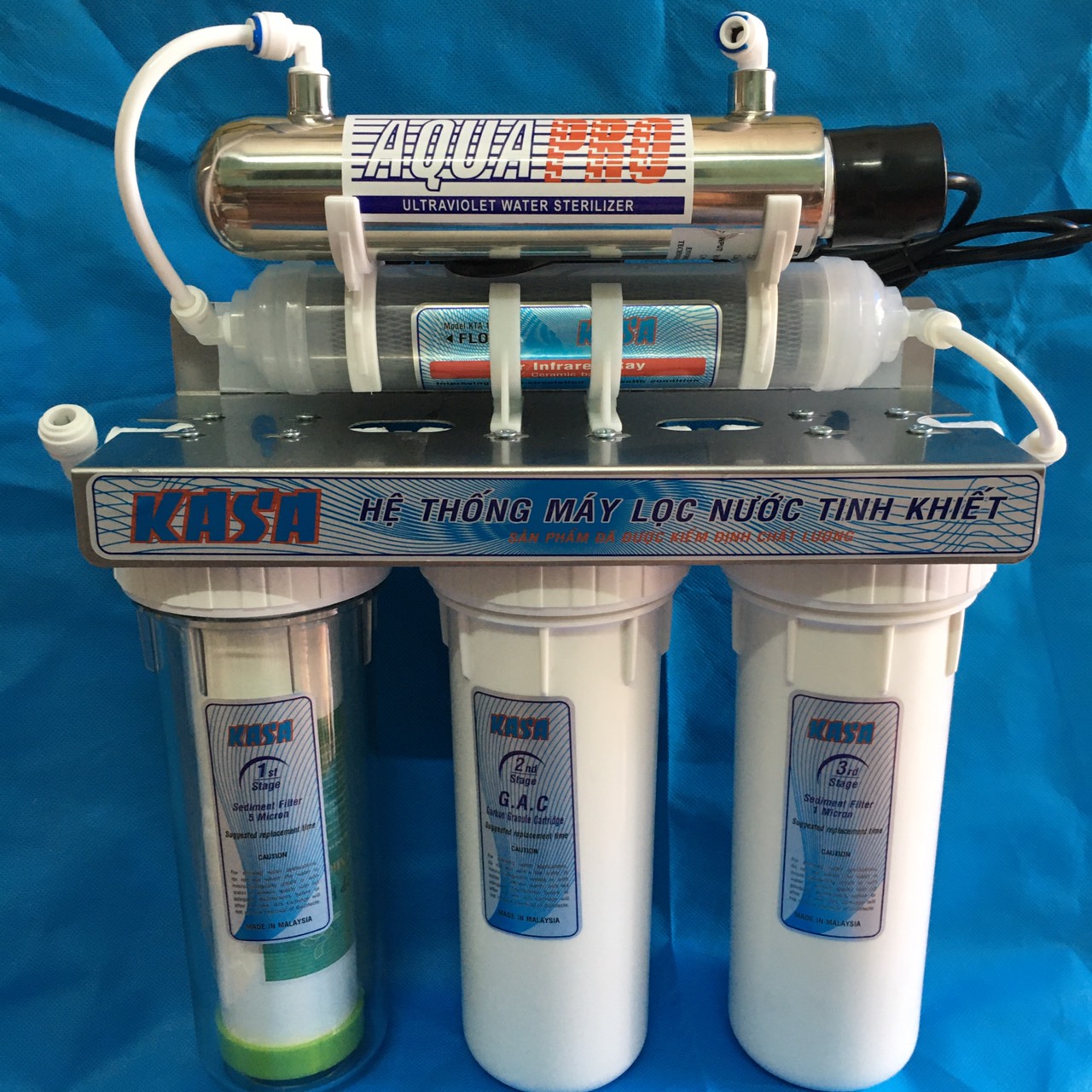 BỘ LỌC NƯỚC TINH KHIẾT 8 CẤP-CÓ ĐÈN UV 11W LẤY NƯỚC TẠI VÒI