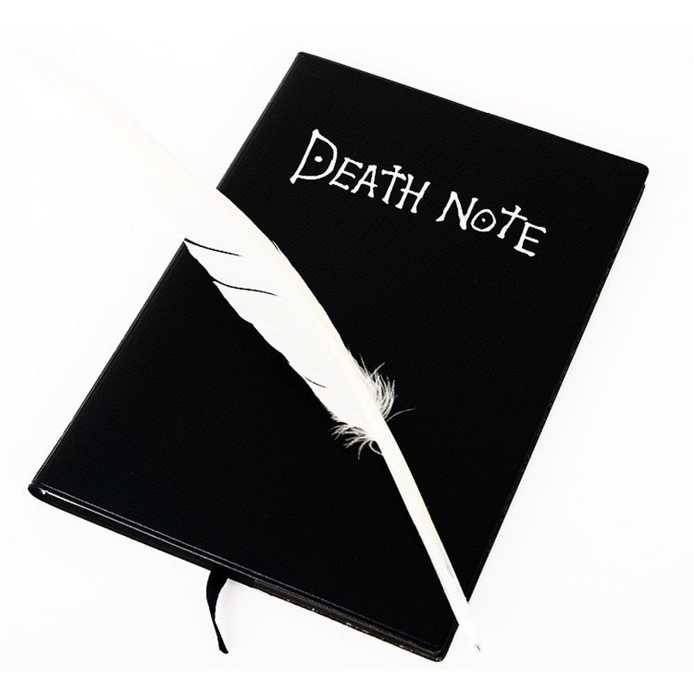 INAPO for Gift Collectable Anime Leather Diary Journal Death Note Pad Death Note Notebook Feather Pen