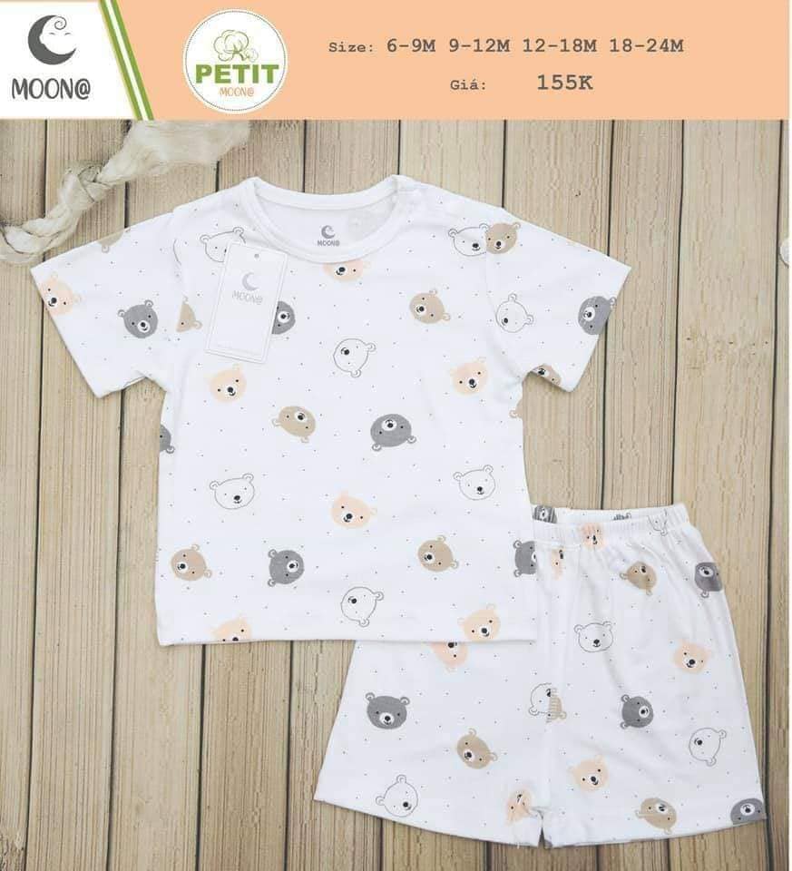 Bộ cộc tay petit họa tiết Moon
