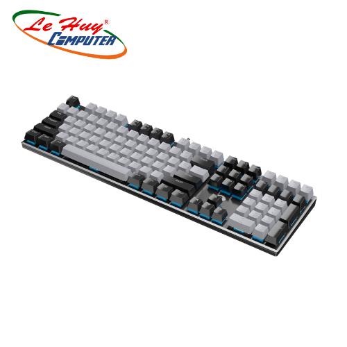 Bàn phím quang cơ Gaming DAREU EK810X BLACK-GREY (WATERPROOF, Optical switch, MULTI LED) - Blue switch